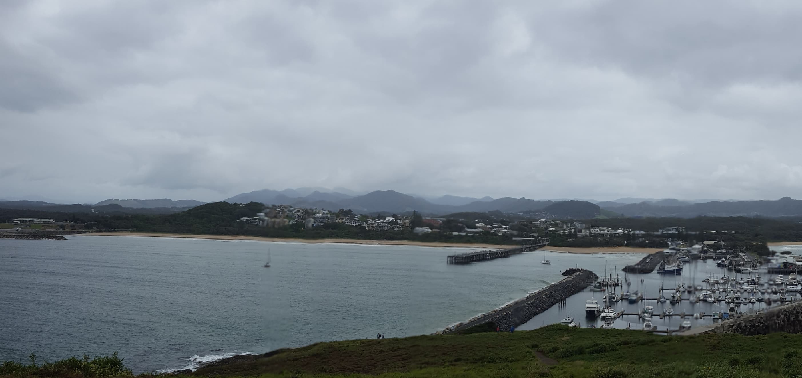 Coffs Harbour and its coastline on the NSW North Coast.